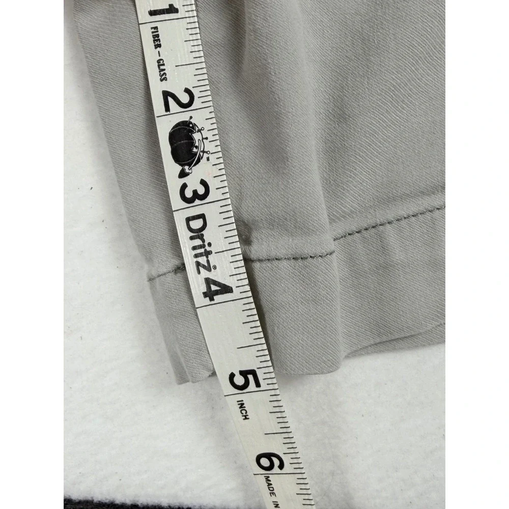 Faherty Mens Gray Organic Cotton Linen Blend Drawstring Shorts Size L 5 Inseam